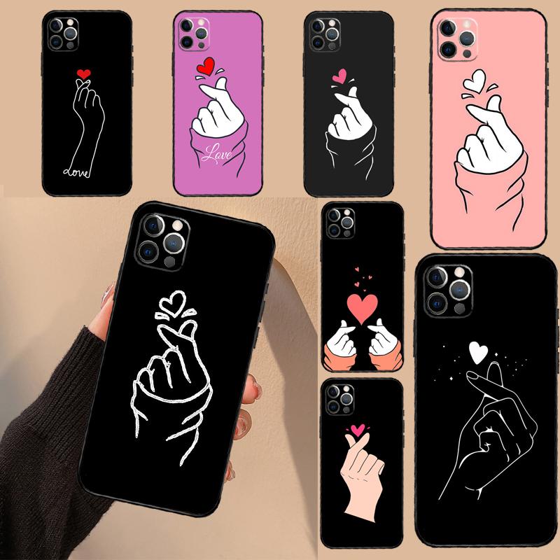 Love On The Finger Kpop Case For Realme 15 14 11 12 13 Pro Plus GT7 Pro GT6 C55 C51 C53 C35 C33 C61 C65 C67 C71 C75