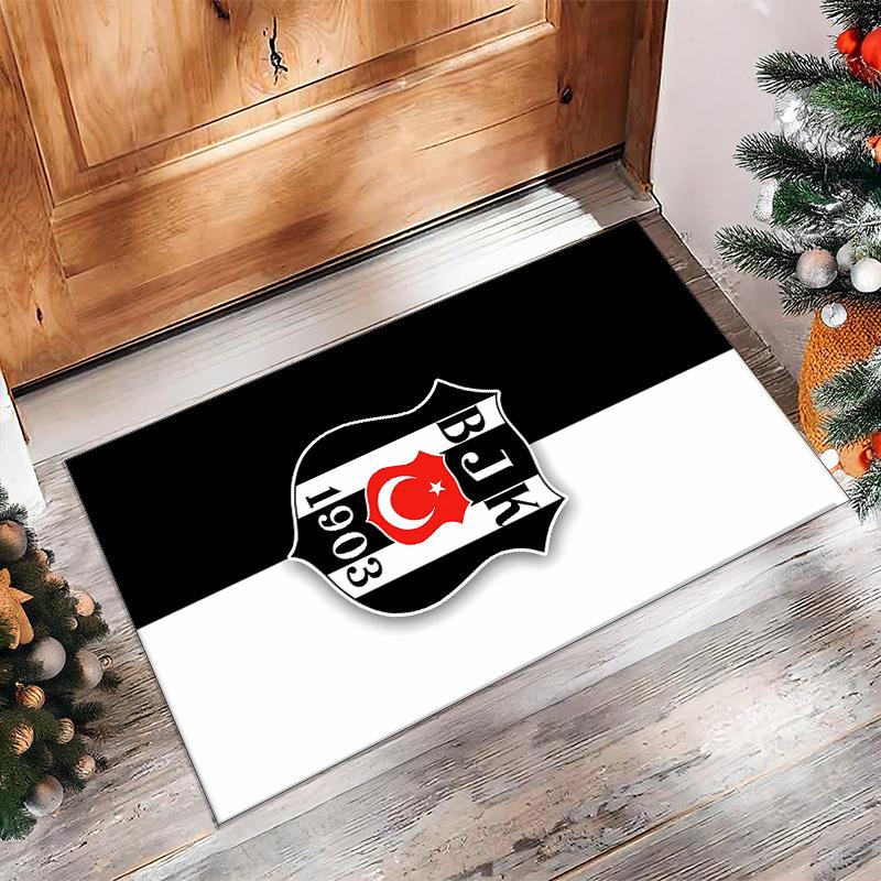BESIKTAS J.K Прямоугольный ковер из фланели с принтом, нескользящий, мягкий, полиэстеровый, для пола, декоративный коврик для спальни, гостиной, дивана, игровой комнаты, домашний декор
