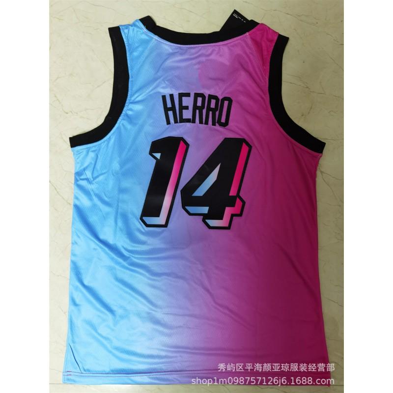 Miami Heat 14 Tyler Herro Embroidered Basketball Jersey Men Women Breathable Performance Sportswear Fall