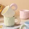 Контрастный цвет Молочный Взбивающий Маленький Свежий и Милый Высокая ценность Большая вместимость Студенческая Мода Пара Подруга Чашка для завтрака