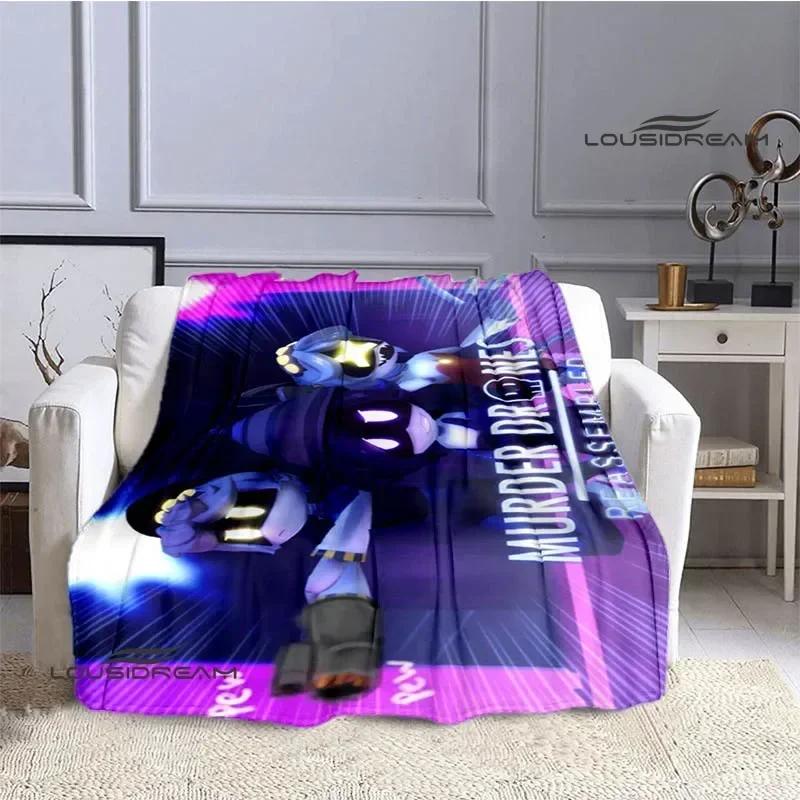 MurderDrones Cartoon Printed Wall Decor Art Print Warm and Soft Blanket Bedding Comfortable Cubre Cama Perfect Birthday Gift for