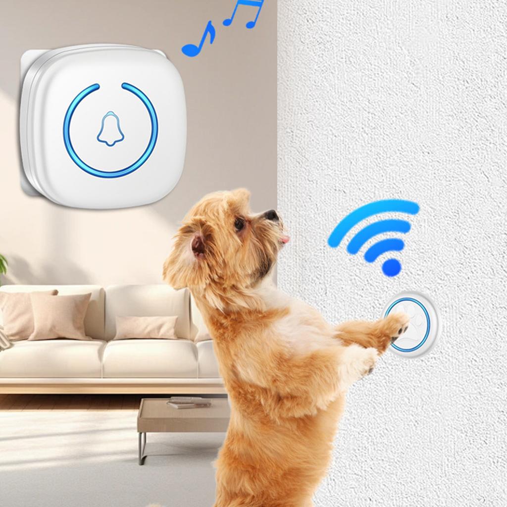 Беспроводной дверной звонок Умный светодиодный мигающий свет Дверной звонок для домашних животных собак,