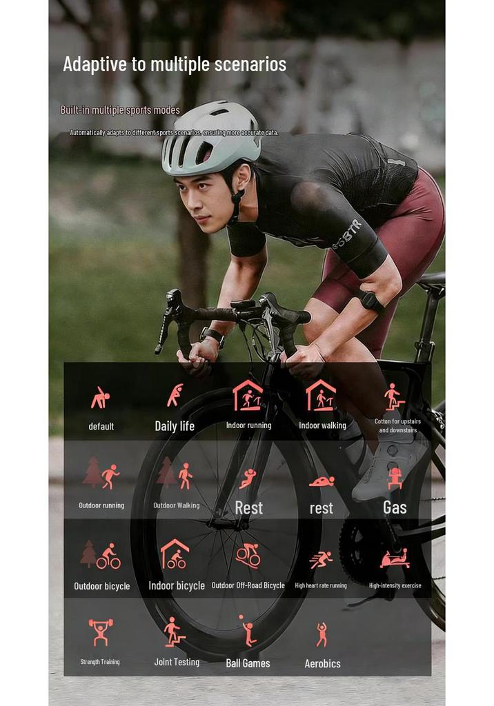 Multi-APP Heart Rate Monitoring Armband for Running, Cycling, and Outdoor Sports