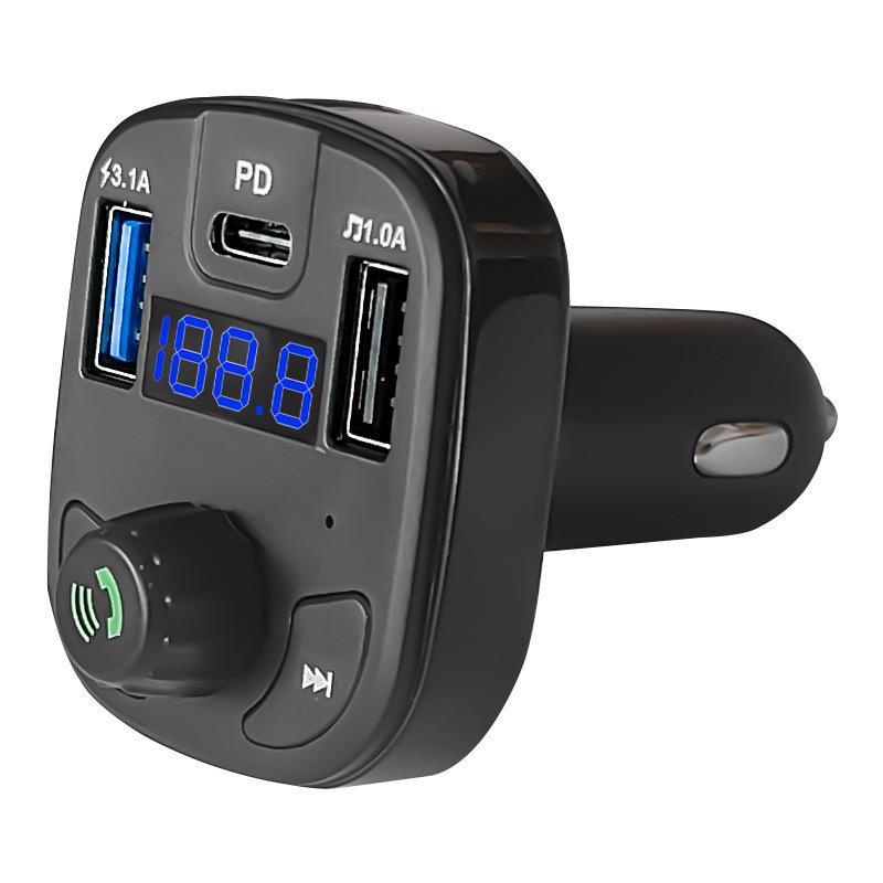 Автомобильное зарядное устройство F17 и Bluetooth-приемник с MP3-плеером, быстрая зарядка PD, звук без потерь, многофункциональный адаптер для прикуривателя