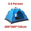 Палатка One-touch, автоматическая, водонепроницаемая, для кемпинга, на 1 человека, на 4 человека, легкая, быстро открывающаяся, портативная, складная, пляжная палатка