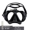 Myopia Diving Mask Holder For GoPro  Googles Silicone Glasses  Tempered Glasses Lens with Antifog Spray