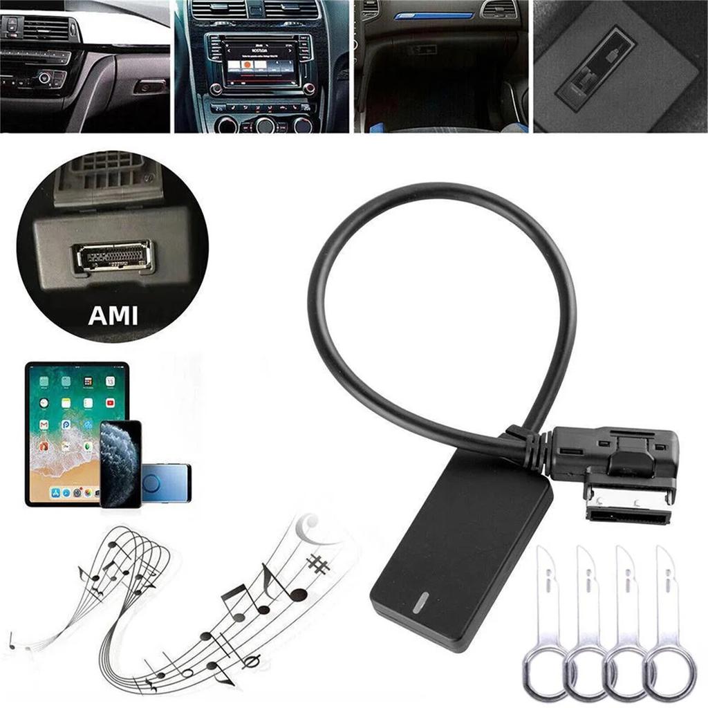 AMI Interface And 3G Multimedia Bluetooth 5.0 Audio Cable Is Compatible With Most Car Models.