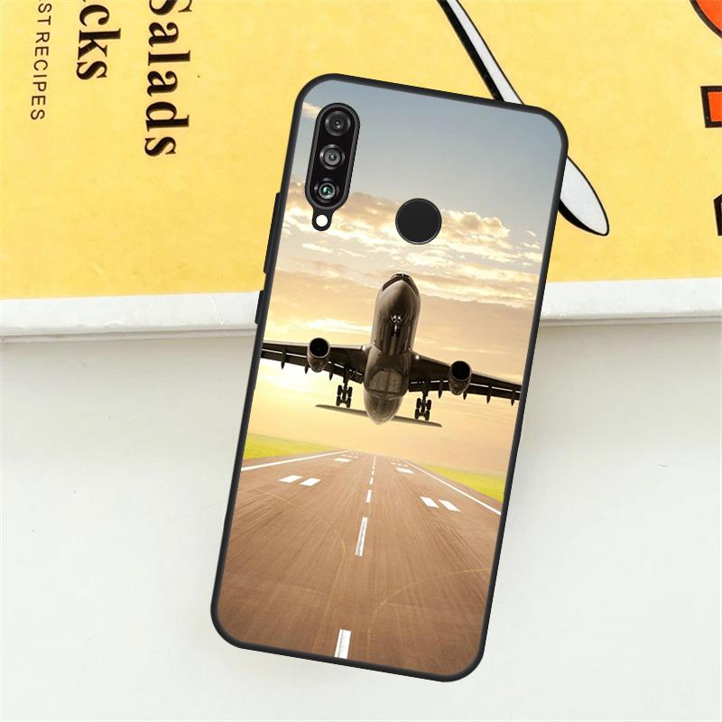 Чехол для телефона Huawei P30 P20 P40 Lite Nova 11 Pro 9 10 SE 5T 3i 7i 11i Y60 Y70 Y90 Y61 с изображением самолета