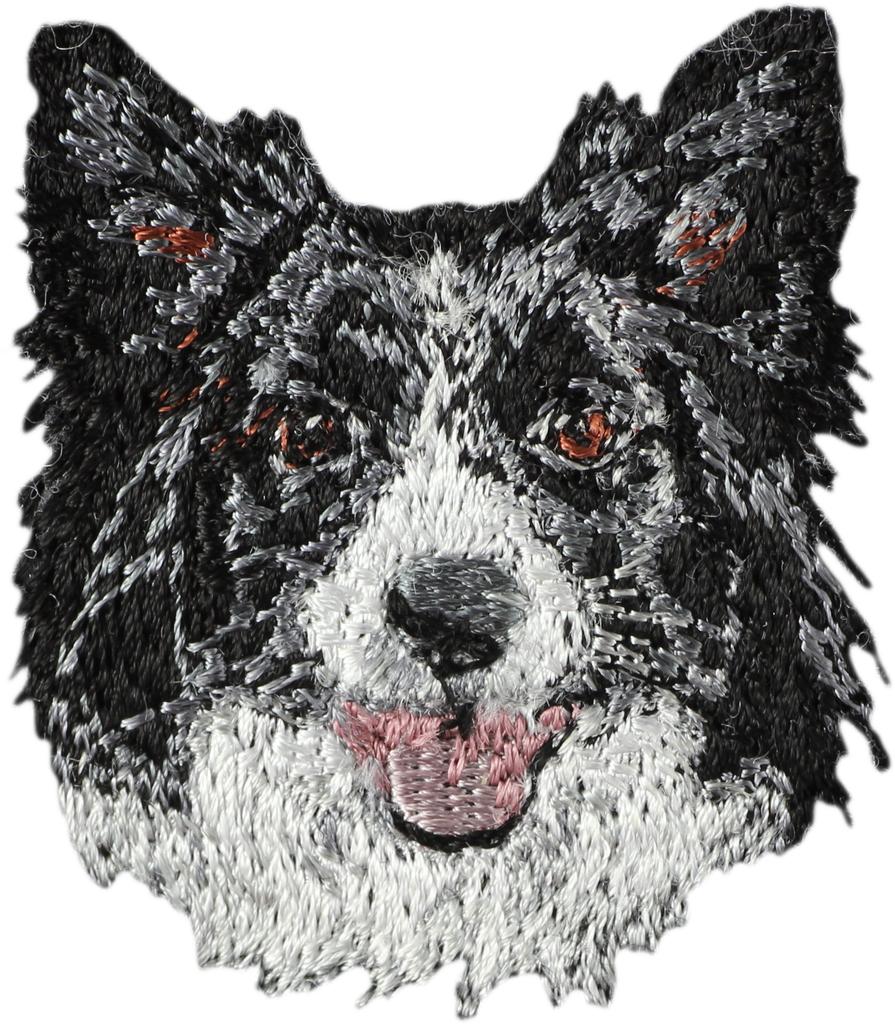 Border Collie - Naszywka W Kształcie Psa, Haftowana Łatka, Unikatowa Ozdoba Do Plecaka Marki Art-Dog