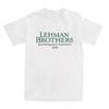 Футболка Lehman Brothers Управление рисками 2008 Финансовые футболки Банк Хиппи Футболка для пляжа Повседневные футболки с коротким рукавом - Я...