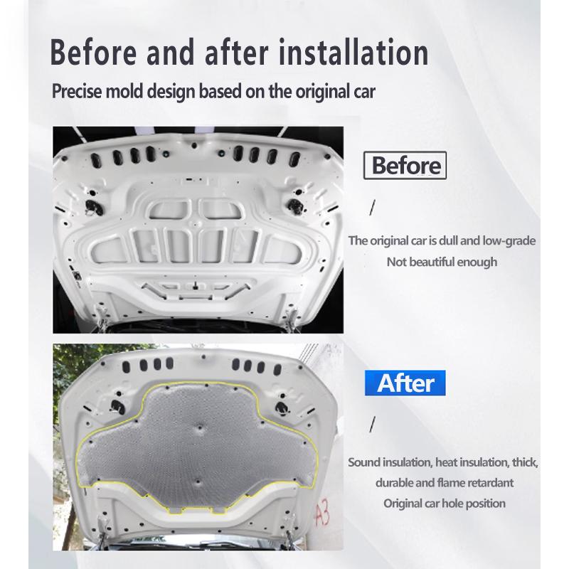 Front Hood Engine Soundproof Cotton For Mercedes Benz GLA X156 2014~2020 200 CDI Urban Insulation Sound Pad Mat Car Accessories