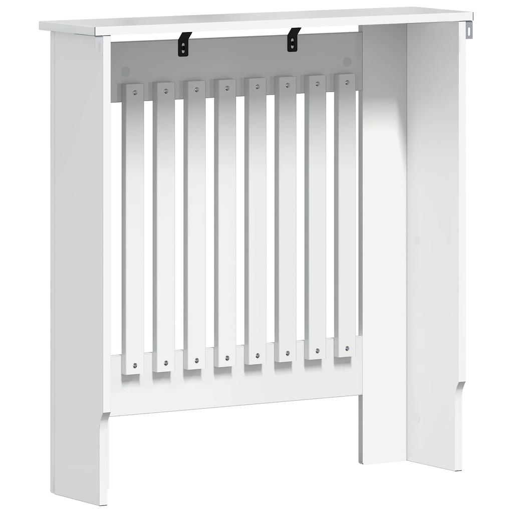 Radiator Cover Glossy White 78 x 19 x 81.5 cm