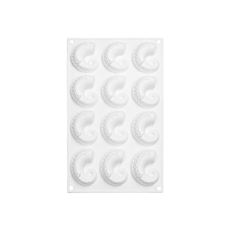 12-Cavity Squid Feet Silicone Mold Mousse Cake Baking Tools Easy to Clean