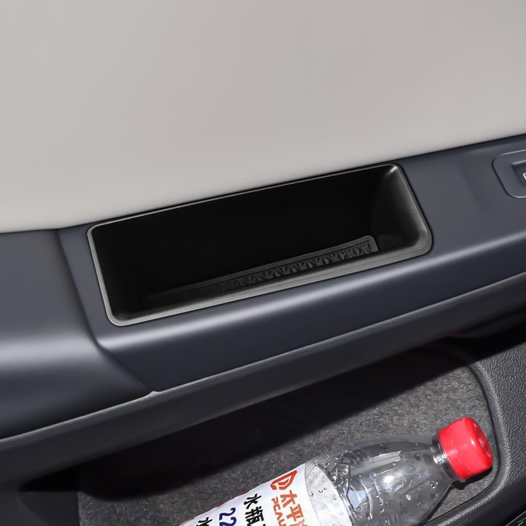 Door Storage Box Tray for 2025-2025 VW Volkswagen Golf GTI R MK8 Rear Door Side Organizer Handle Pocket Box ABS Car Accessories