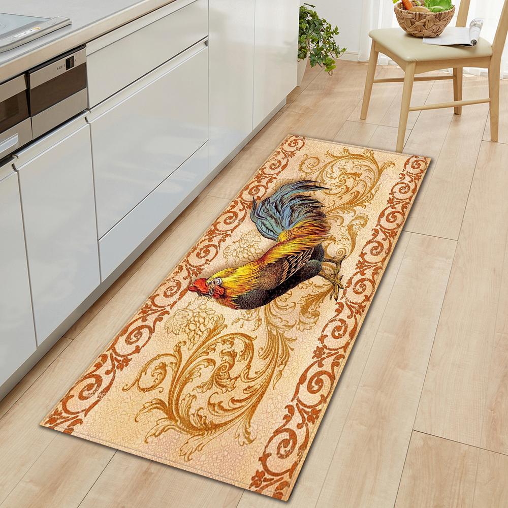 Коврик для пола на кухне, коврик для входа в ванную комнату, декор гостиной, длинный ковер для спальни, коридора, балконной двери, нескользящий коврик для ног