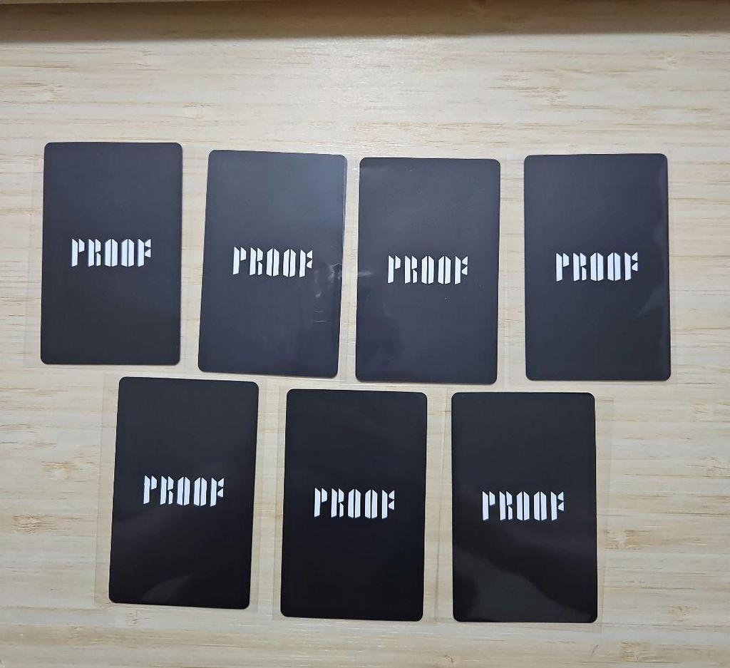 [Б/У] BTS Proof Бонус при покупке JPFC Торговая карта Bangtan Полная голография