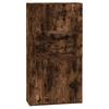 Buffet haut - Maison Exclusive - Chêne fumé - Bois d'ingénierie - Fixation murale anti-basculement