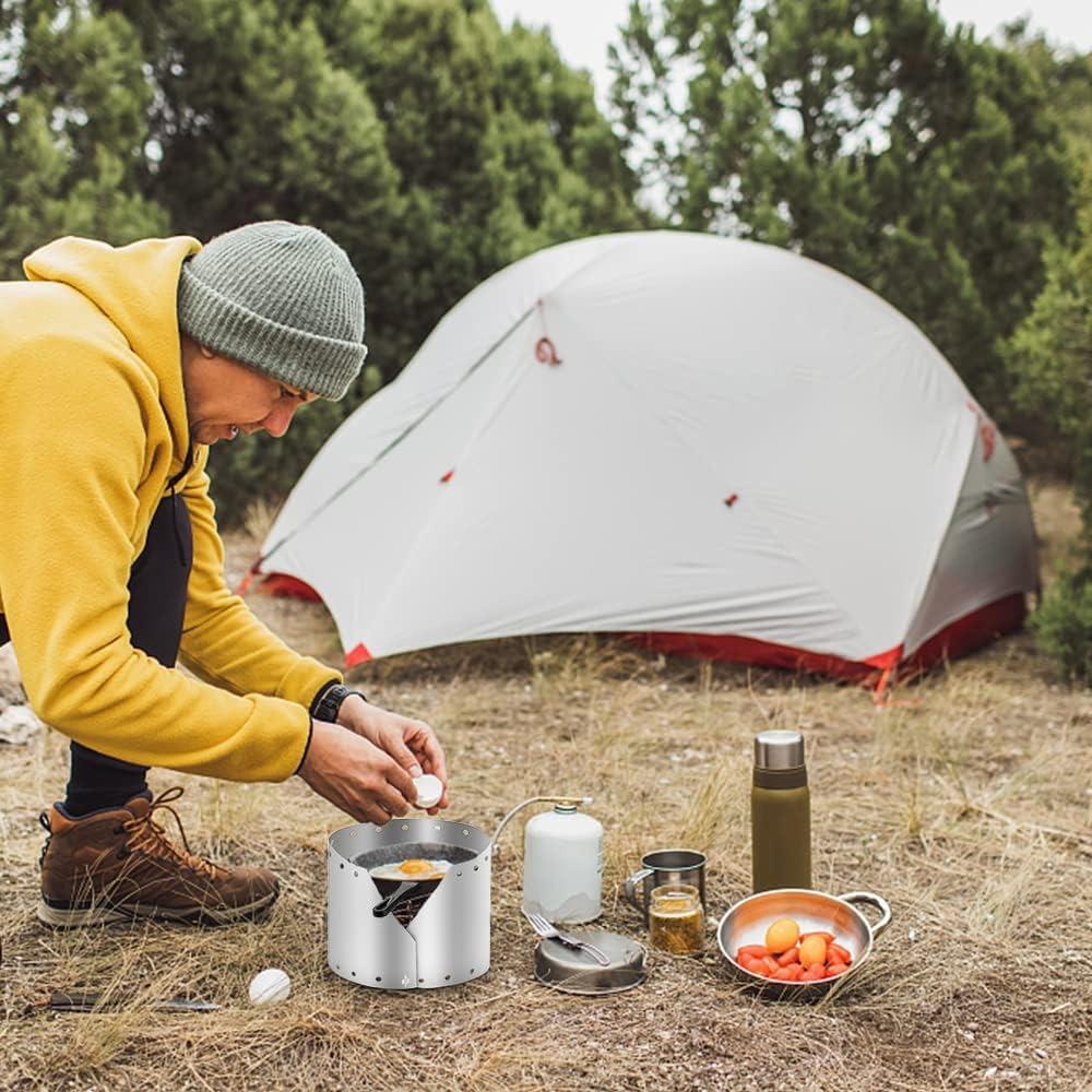 Thin Titanium Camping Stove Windscreen Camping Stove Wind Screen Camping Stove Protection
