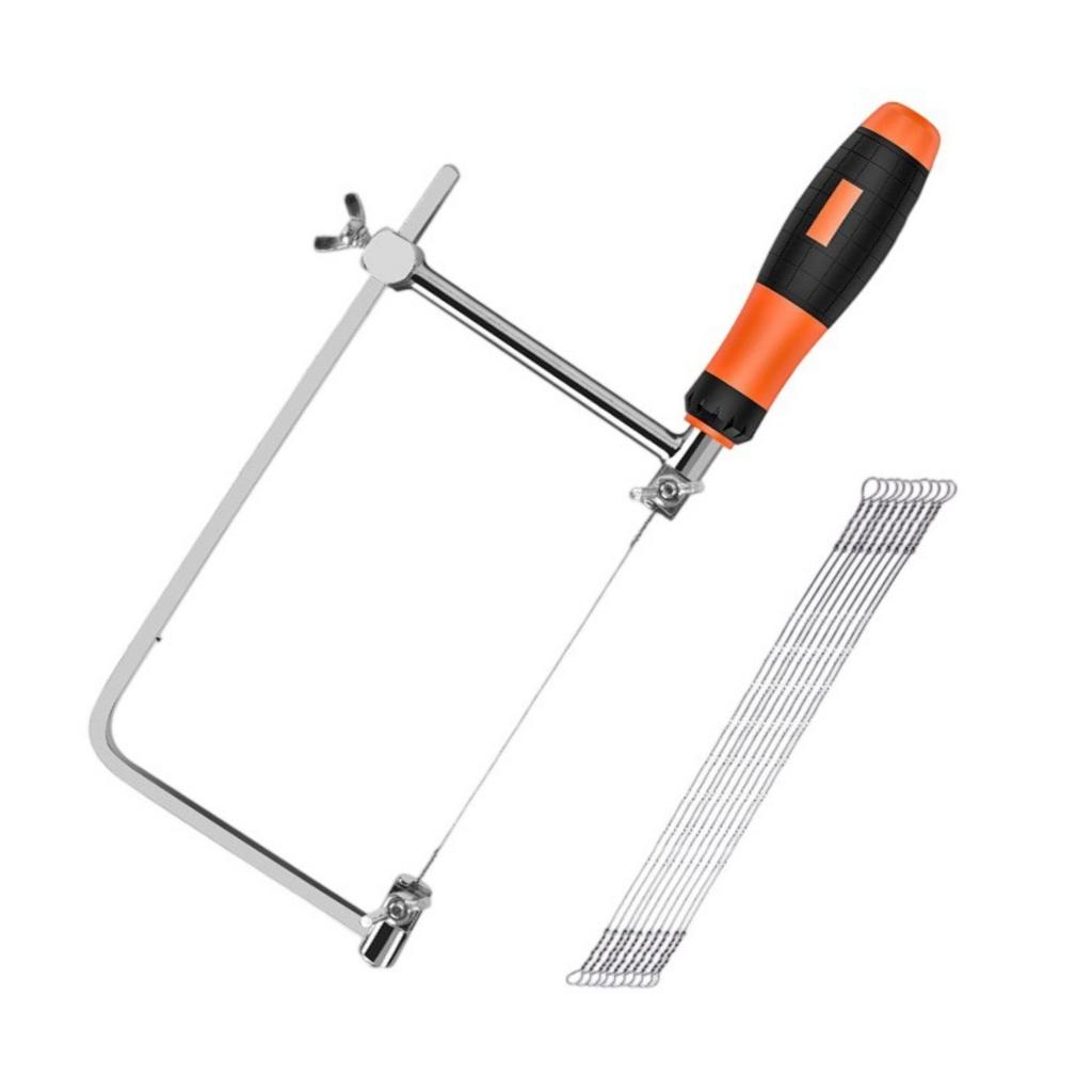 Мини Набор Лобзиков Металлическая Проволока Ручной Инструмент Эргономичный Ручной Набор Лобзиков Простое Управление для Резки Дерева Пластика Пенопласта