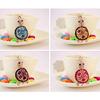 1PC Jewelry Little Turtle Key Chain Rhinestone Crystal Charm KeyChain Cartoon Handbag