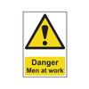 Внимание! Опасность! Работают люди - ПВХ табличка 400 х 600 мм
