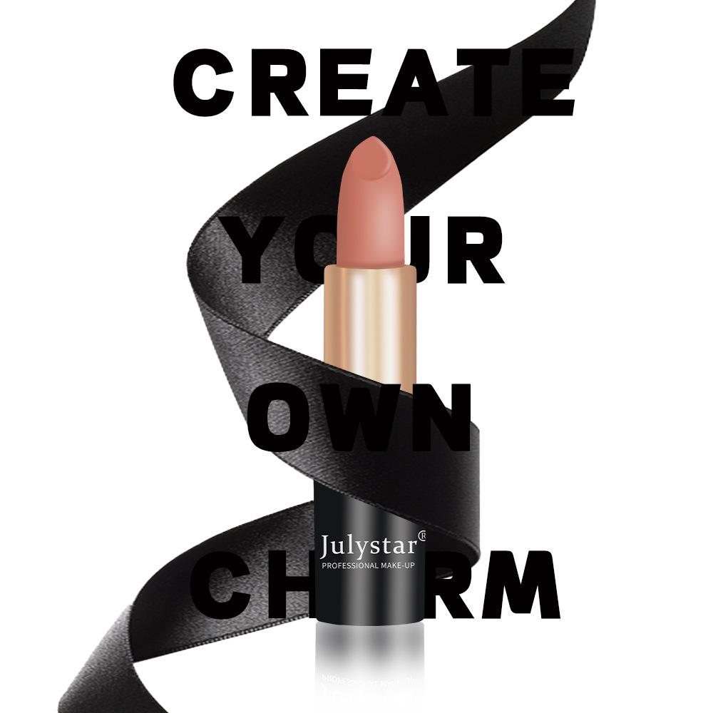 Макияж Губная помада Матовый цвет Не выцветает Не окунаемая губная помада