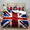 British Flag Artwork 3PCS Bedding set,Ideal for 1pc Duvet Cover And 2pcs Pillowcases Perfect for Fan gift,Ideal for Bedroom, Dormitory