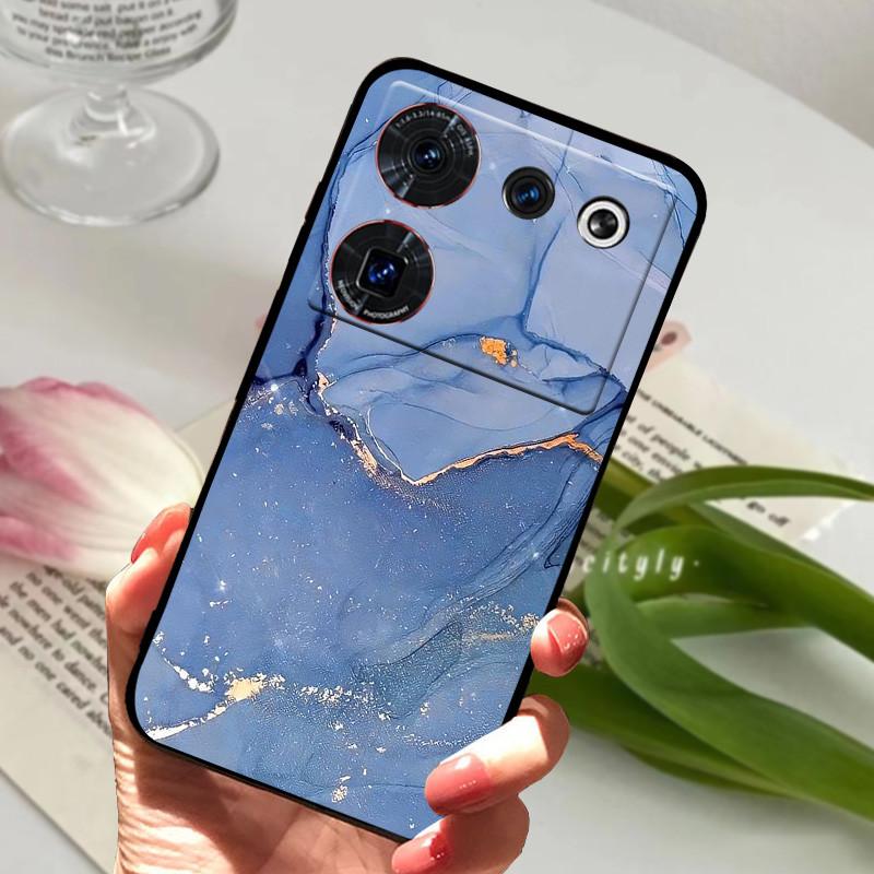Чехол для ZTE nubia Z50 Ultra, чехол, мягкая печать, силикон, ТПУ, черный бампер, крышка для задней панели телефона ZTE nubia Z60 Ultra, Coque z50Ultra