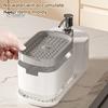Kitchen Dish Soap Dispenser with Sponge Holder Anti-Slip Base Refillable Hand & Dish Soap Container Kit Hand Sanitizer Dispensing Box for Home Hotel