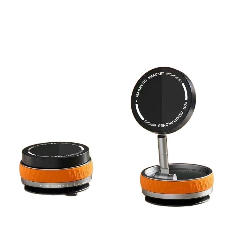 Складной магнитный держатель для телефона в автомобиль с присоской для навигации