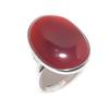 Carnelian Handmade 925 Sterling Silver Jewelry Ring Size 8 L0f74