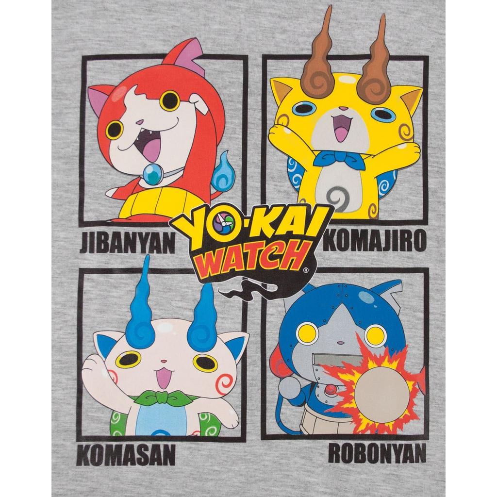Yo-Kai Watch Childrens/Kids Character Panel Long Pajamas Set