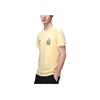 Fila Letter Print Crew Neck Short Sleeve T-Shirt Men Tops Yellow F11M319101F-YE