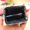 Travel Coin Holder Retro Plaid Purse, Cotton Fabric Small Change Mini Purse Kiss Lock Pouch for Women Coins Cash Earrings Lipstick Storage