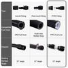 Black 4AN Nylon Braided E85 PTFE Fuel Line 10FT With 10 Fittings Hose Kit