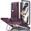 KEYSION С чехлом для сенсорной ручки для Samsung Galaxy Z Fold 4 3 5G, жестким чехлом для телефона с подставкой из ПК и защитой экрана из закаленного стекла