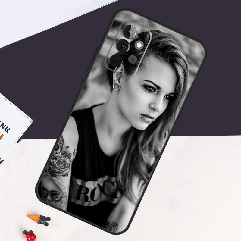 Sexy Tattoo Girl Case For Samsung Galaxy A22 A16 A33 A36 A56 A26 A15 A55 A53 A35 A32 A52 A54 A34 A14 A05 A06