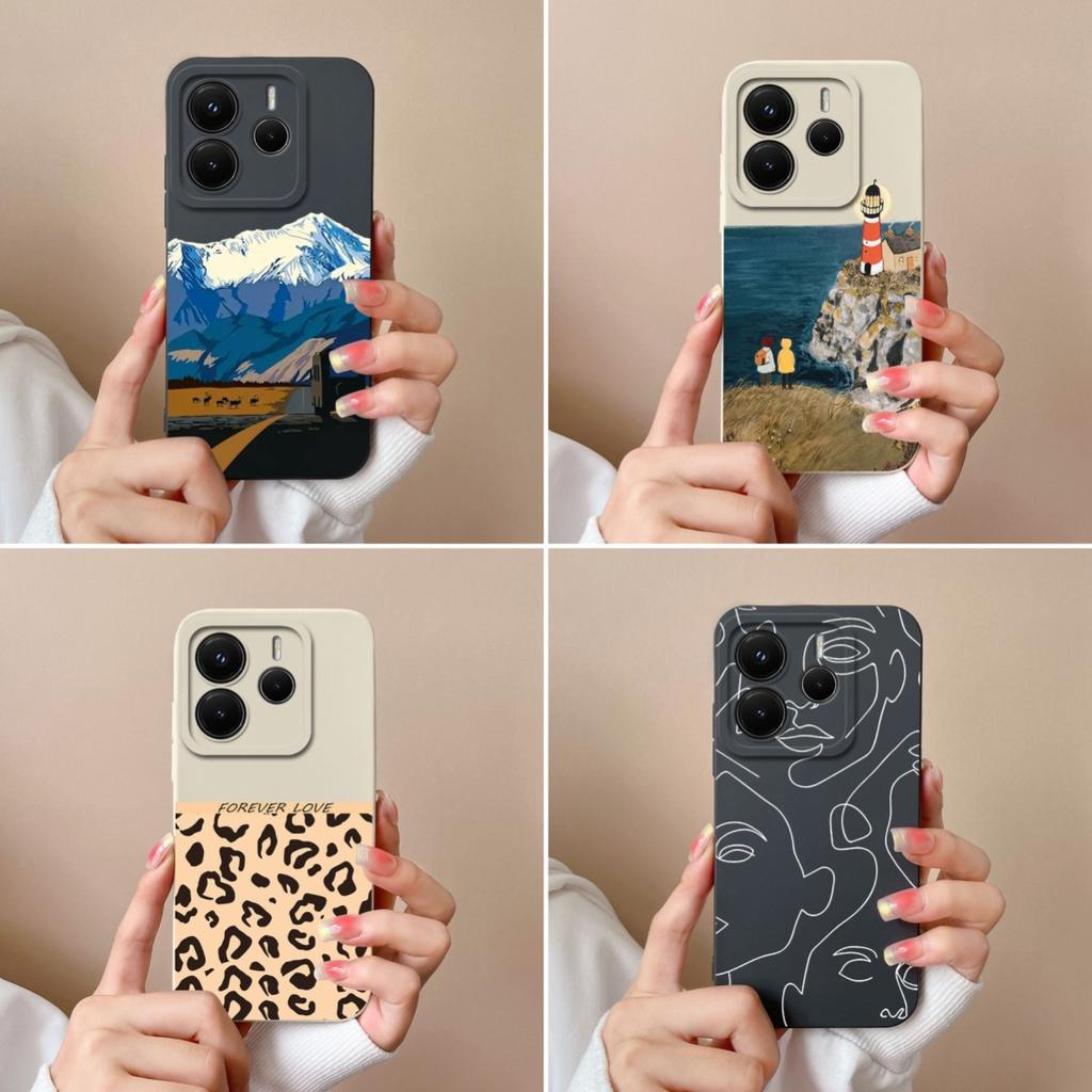 Чехол для Redmi Note 12Turbo 11 12 14 12S 12R 11S 11E 14S 11T Pro Plus 4G 5G Модный леопардовый принт Мягкий силиконовый протектор экрана Чехлы для Redmi Capa