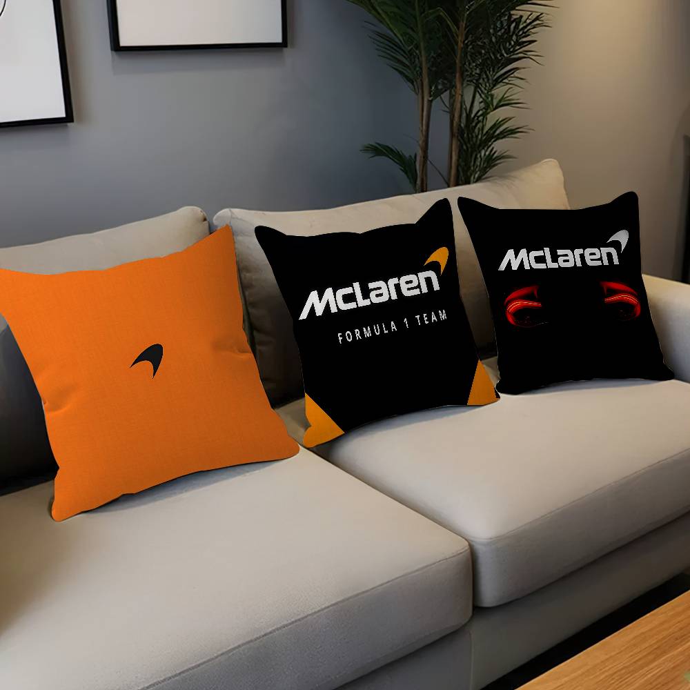 Мода M-McLaren Логотип Декоративная Эстетика Комнаты Наволочка Домашний Декор Спальня Диван Кровать Подушка Чехол 45x45