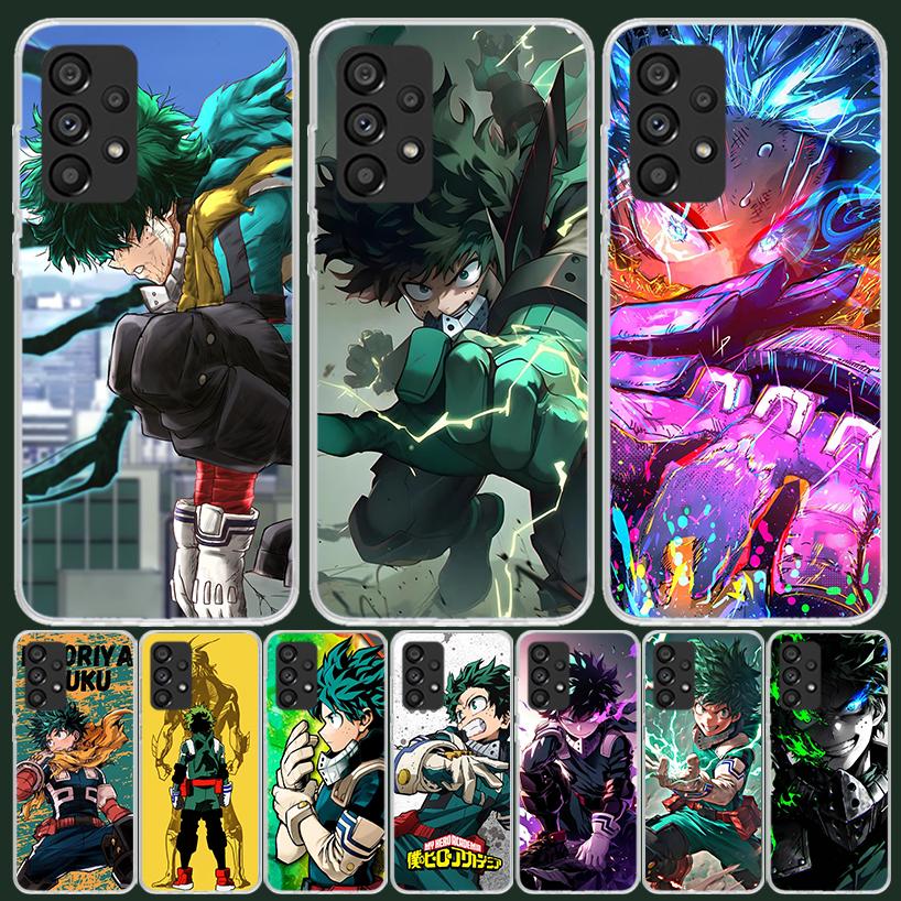 Midoriya Izuku Deku MHA My Hero Phone Case For Samsung Galaxy A52 A42 A32 A22 A12 A02S A72 A51 A41 A31 A21S A50S A71 A40 A30S A1