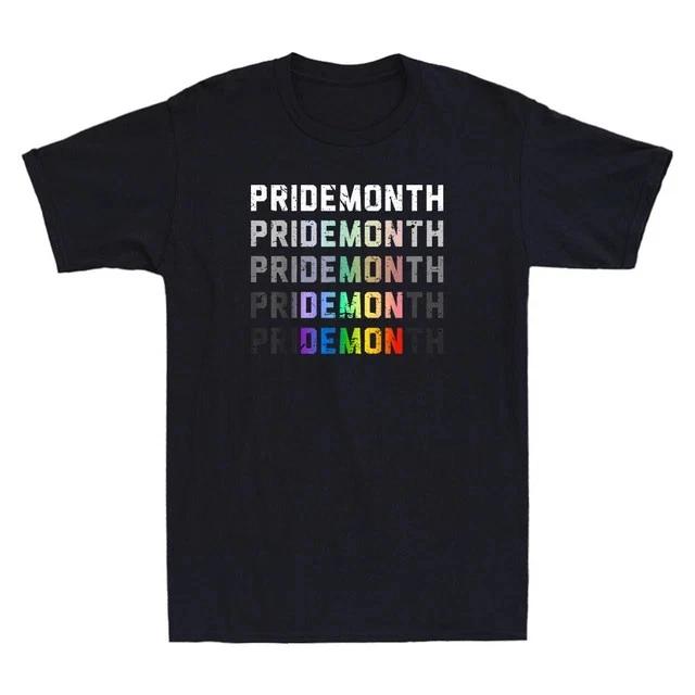 Pride Month For Demon LGBT Gay Pride Month Transgender Lesbian Vintage T-Shirt