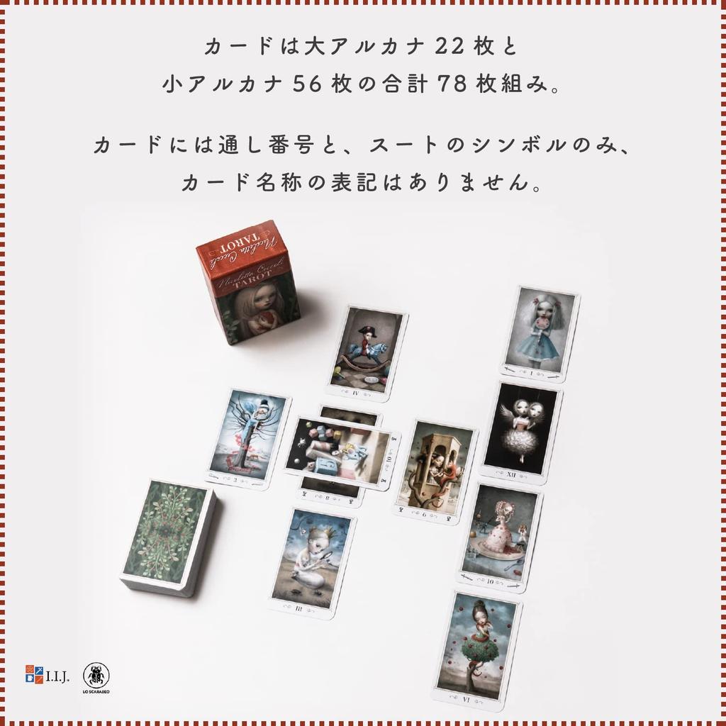 Таро Николетты Чекколи 78 Миниатюрных Карт Таро Включает Японский Аутентичный Продукт I.I.J. Мини, Карты, Размер, Чтение, Инструкции,