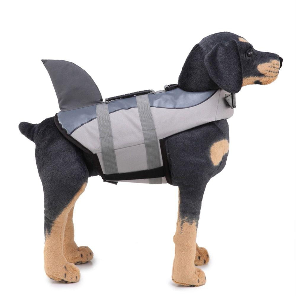 Swimsuit Harness Vest Dog Life Jacket Pet Safety Clothes Mermaid Shark Puppy Surf Saver Coat