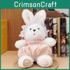Plush Bunny Toy Gift For Kids With Soft Short Pile Fabric For Cuddle Comfort