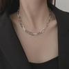Liu Yifei Rose Story Hip-Hop Titanium Steel Necklace - Women's Durable Thick Chain Clavicle Accessory