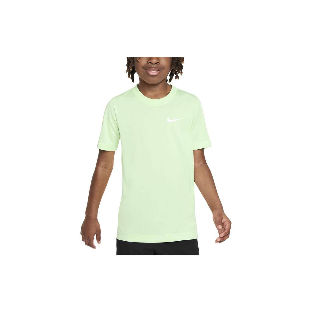 Nike Футболка Dri-FIT Legend Solid Color Crew Neck Casual Short Sleeve T Shirt Kids Tops Light-Green DX9537-376