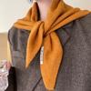 British Korean Style Wool Knitted Triangular Scarf Women Headscarf Knitted Scarf Multi-Functional Warm Knitted Scarf