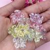 Acrylic Mobile Phone Chain Handmade Accessories DIY Flower Beads Material Handmade 22.5*23.5mm 10Pcs Phone Case Hair Accessories