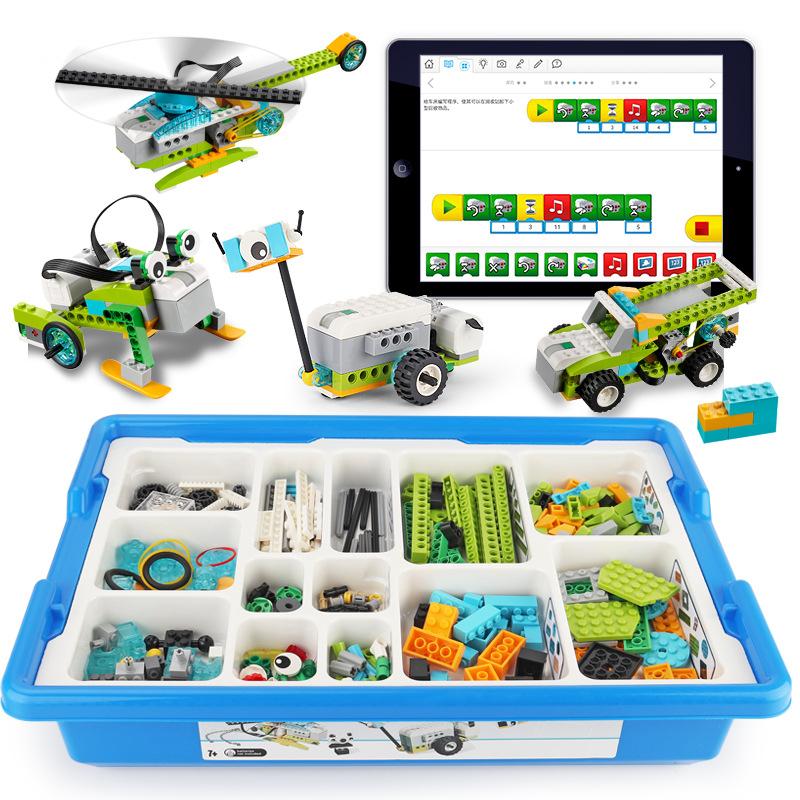 WeDo 2.0 Развивающие функции Совместимые детали «сделай сам» 45300 Основной набор WeDo 2.0 Строительные блоки DIY Игрушки Рождество