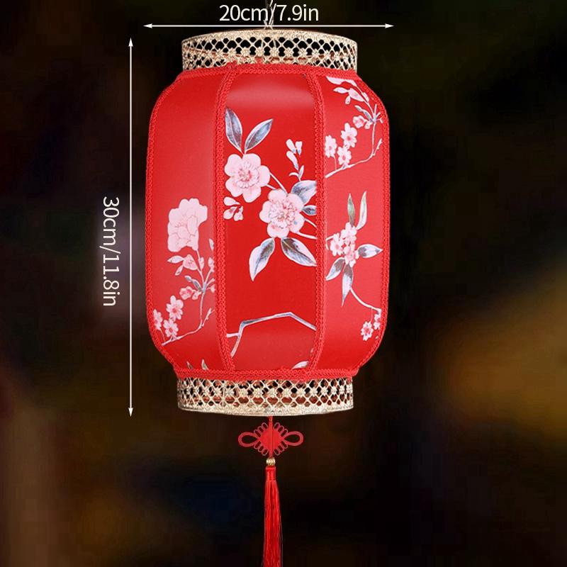 Traditional Red Lantern Chinese New Year Lanterns Spring Festival Decor 2025 Year of Snake Decor Fu Lantern Hanging Ornament